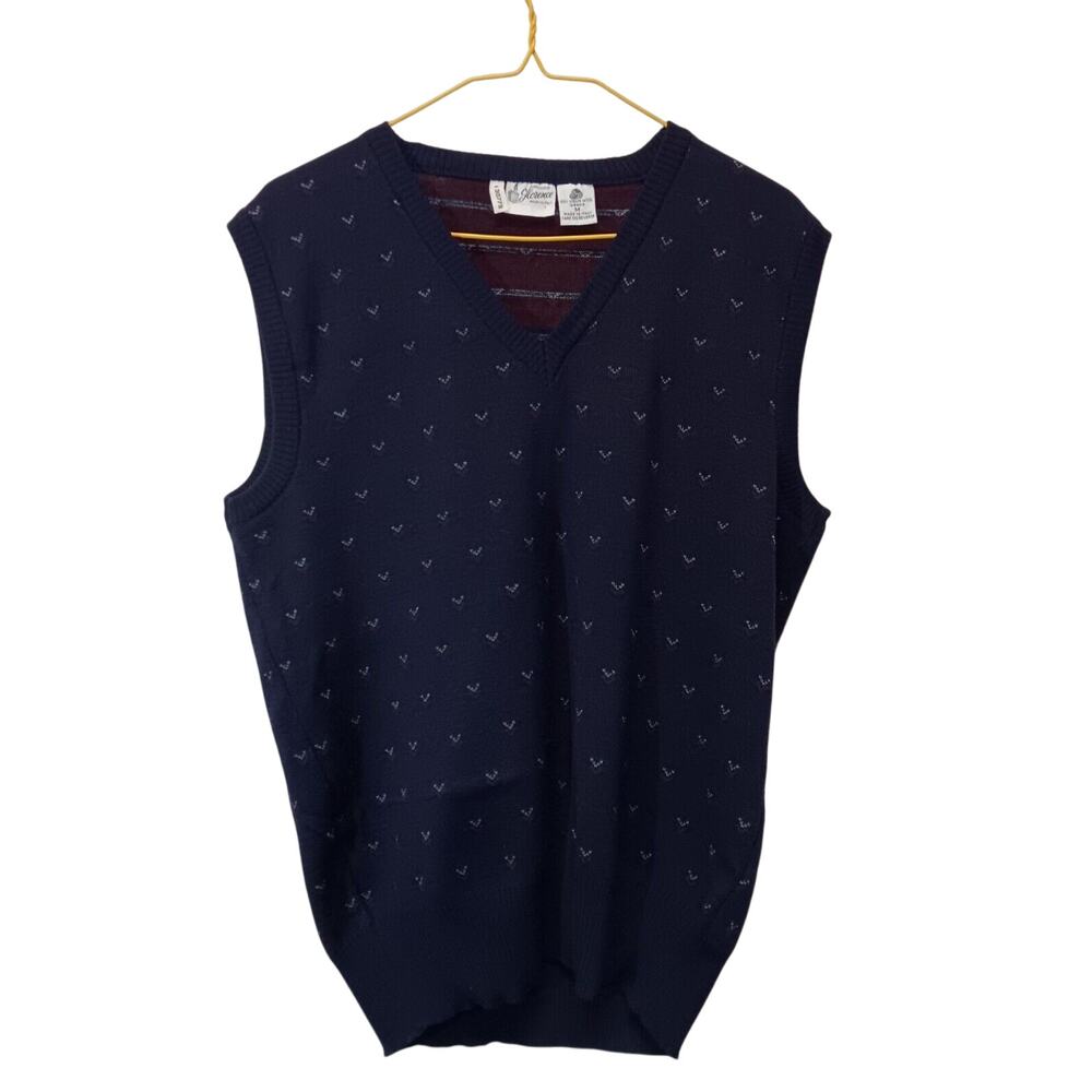 Maglificio Florence 100% Virgin Wool V-Neck Sweater Vest Men’s M Made In Italy